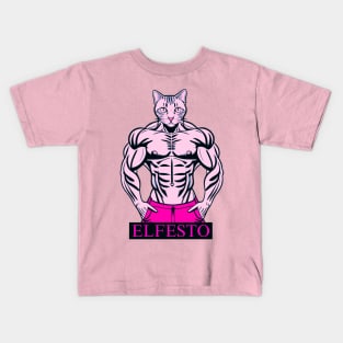 Cat Muscles Kids T-Shirt